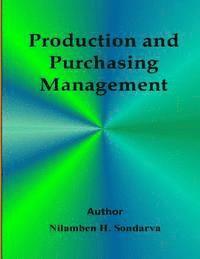 bokomslag Producation and Purchasing Management