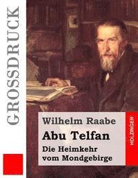 Wilhelm Raabe - Abu Telfan (Großdruck): Die Heimkehr vom Mondgebirge, Häftad