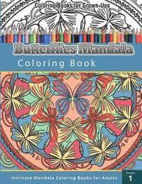 bokomslag Coloring Books For Grown Ups: Butterflies Mandala Coloring Book