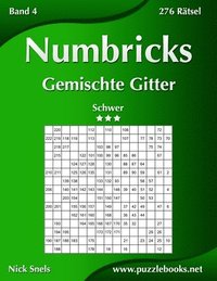 bokomslag Numbricks Gemischte Gitter - Schwer - Band 4 - 276 Rätsel