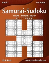bokomslag Samurai-Sudoku - Leicht bis Extrem Schwer - Band 1 - 159 Rätsel