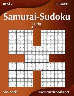 Nick Snels - Samurai-Sudoku - Leicht - Band 2 - 159 Rätsel, Häftad