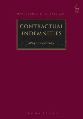 Wayne Courtney - Contractual Indemnities, Häftad