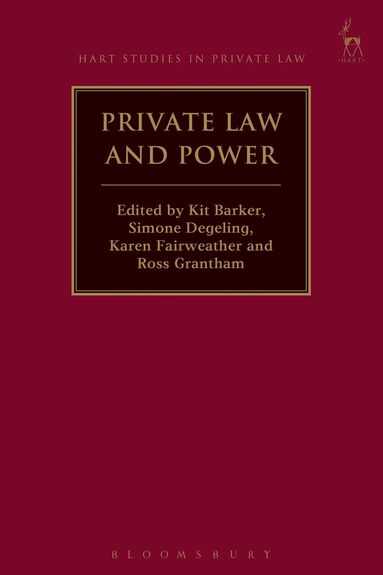 Kit Barker, Simone Degeling, Karen Fairweather, Ross Grantham - Private Law and Power, Inbunden