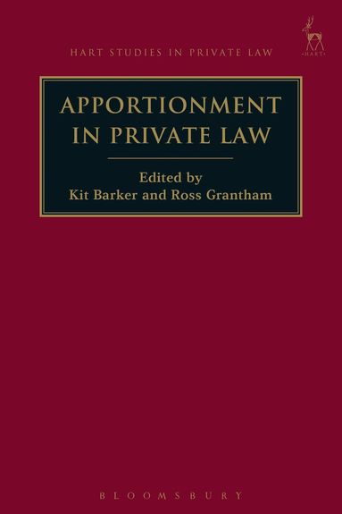 Kit Barker, Ross Grantham - Apportionment in Private Law, Inbunden