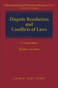 bokomslag Dispute Resolution and Conflict of Laws