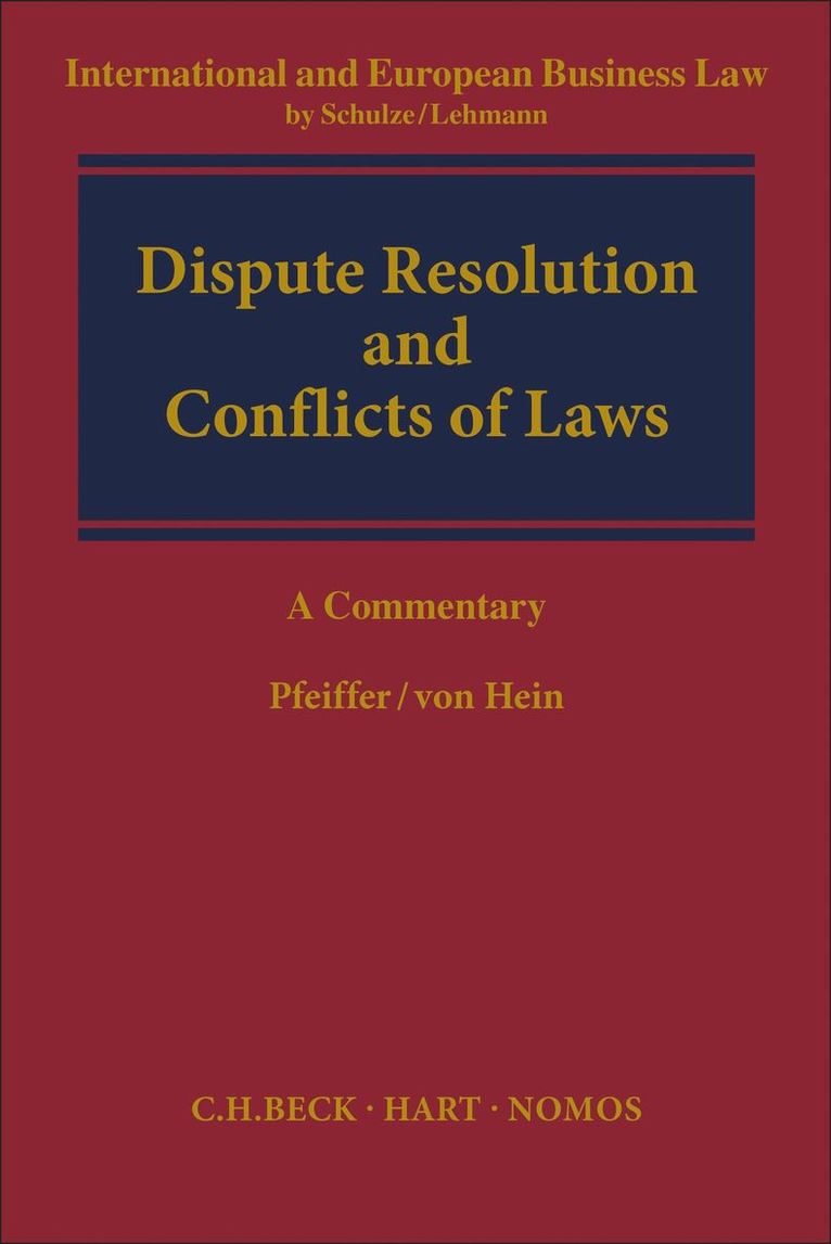 Dispute Resolution and Conflict of Laws