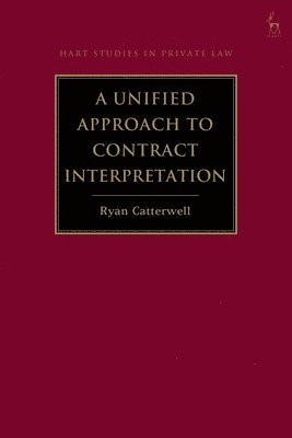 bokomslag Unified Approach to Contract Interpretation
