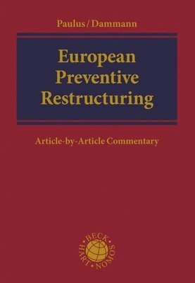 bokomslag European Preventive Restructuring