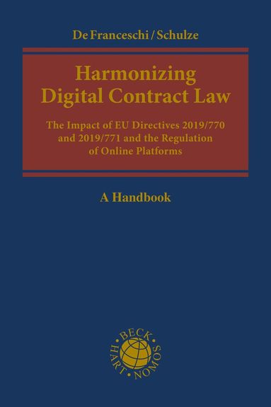 bokomslag Harmonizing Digital Contract Law