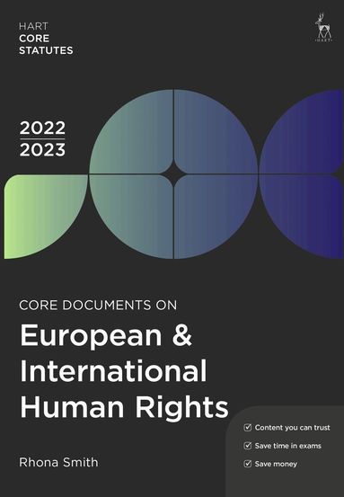 Rhona Smith - Core Documents on European & International Human Rights 2022-23, Häftad