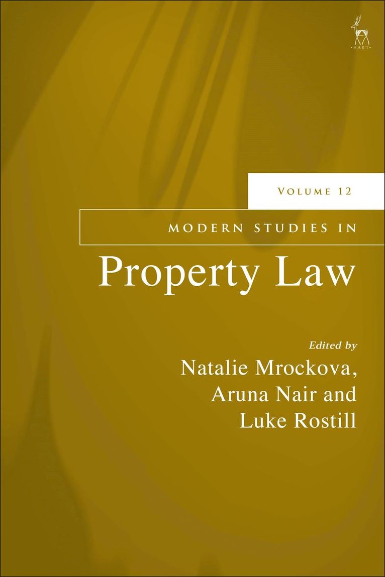 Modern Studies in Property Law, Volume 12 1