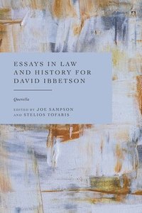 bokomslag Essays in Law and History for David Ibbetson