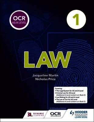 Jacqueline Martin, Nicholas Price - OCR AS/A Level Law Book 1, Häftad