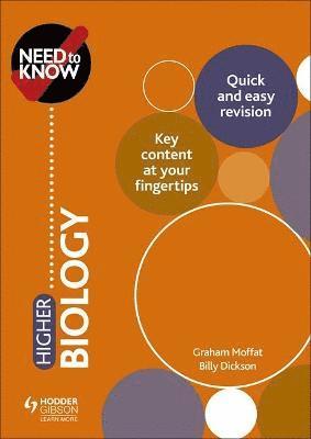 Need to Know: Higher Biology 1