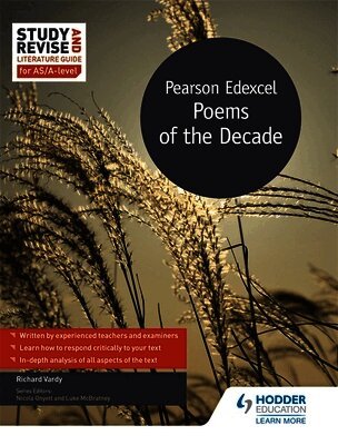 Richard Vardy - Study and Revise Literature Guide for AS/A-level: Pearson Edexcel Poems of the Decade, Häftad