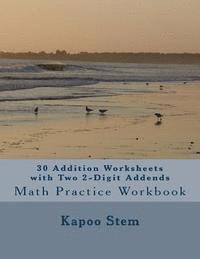bokomslag 30 Addition Worksheets with Two 2-Digit Addends: Math Practice Workbook