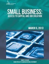 bokomslag Small Business: Access to Capital and Job Creation