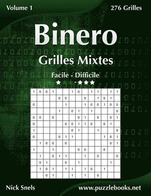 Binero Grilles Mixtes - Facile  Difficile - Volume 1 - 276 Grilles 1