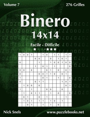 Binero 14x14 - Facile à Difficile - Volume 7 - 276 Grilles
