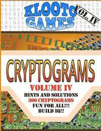 bokomslag KLOOTO Games CRYPTOGRAMS Vol. IV