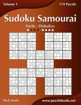 bokomslag Sudoku Samurai - Da Facile a Diabolico - Volume 1 - 159 Puzzle