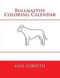 Bullmastiff Coloring Calendar 1