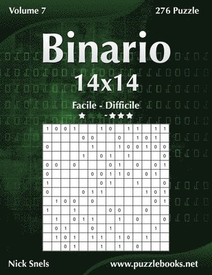 Binario 14x14 - Da Facile a Difficile - Volume 7 - 276 Puzzle 1