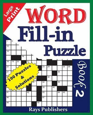Large Print Word Fill-in Puzzle book 2 1