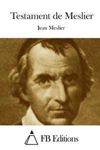 Jean Meslier, Fb Editions - Testament de Meslier, Häftad