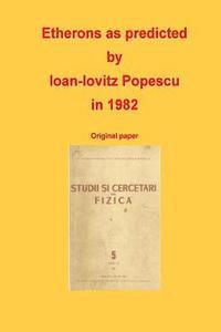 Egbert Duursma Editor - Etherons as predicted by Ioan-Iovitz Popescu in 1982, Häftad