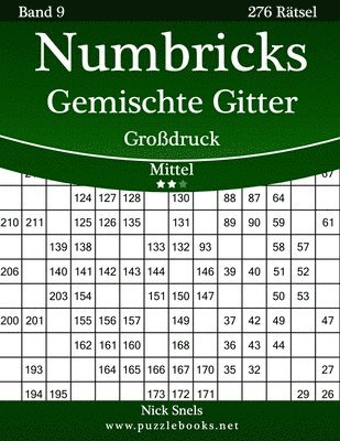 Numbricks Gemischte Gitter Großdruck - Mittel - Band 9 - 276 Rätsel 1