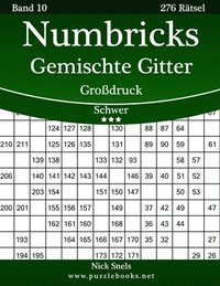 bokomslag Numbricks Gemischte Gitter Großdruck - Schwer - Band 10 - 276 Rätsel