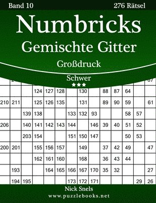 Numbricks Gemischte Gitter Großdruck - Schwer - Band 10 - 276 Rätsel 1