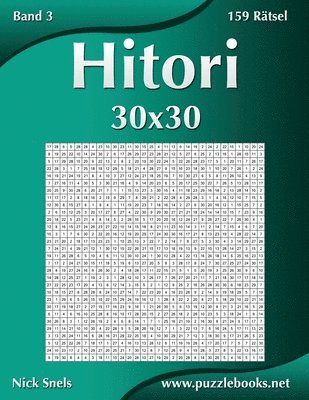 bokomslag Hitori 30x30 - Band 3 - 159 Rätsel