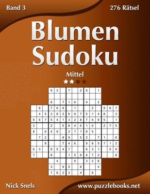 bokomslag Blumen Sudoku - Mittel - Band 3 - 276 Rätsel