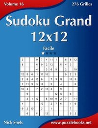 bokomslag Sudoku Grand 12x12 - Facile - Volume 16 - 276 Grilles
