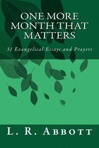 bokomslag One More Month That Matters: 31 Evangelical Essays and Prayers