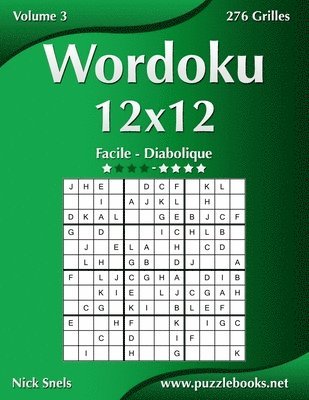 bokomslag Wordoku 12x12 - Facile à Diabolique - Volume 3 - 276 Grilles