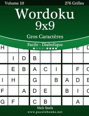 bokomslag Wordoku 9x9 Gros Caractères - Facile à Diabolique - Volume 10 - 276 Grilles