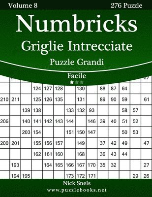 Numbricks Griglie Intrecciate Puzzle Grandi - Facile - Volume 8 - 276 Puzzle 1