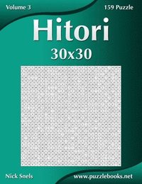 bokomslag Hitori 30x30 - Volume 3 - 159 Puzzle