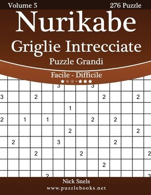 Nurikabe Griglie Intrecciate Puzzle Grandi - Da Facile a Difficile - Volume 5 - 276 Puzzle 1