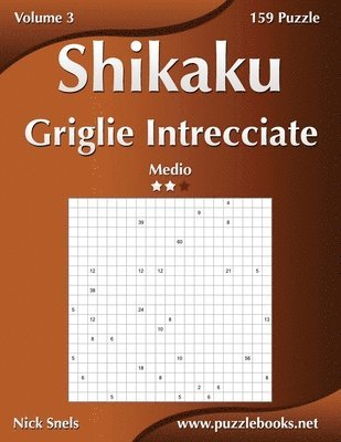 Shikaku Griglie Intrecciate - Medio - Volume 3 - 159 Puzzle 1