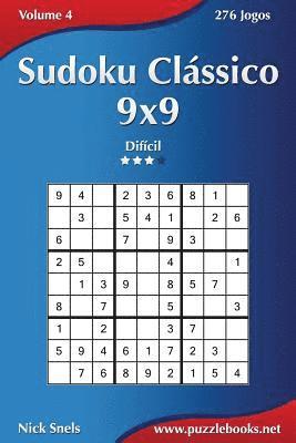 bokomslag Sudoku Clássico 9x9 - Difícil - Volume 4 - 276 Jogos
