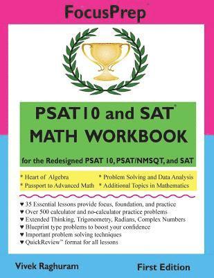 bokomslag PSAT 10 and SAT MATH WORKBOOK: for the Redesigned PSAT 10, PSAT/NMSQT, and SAT