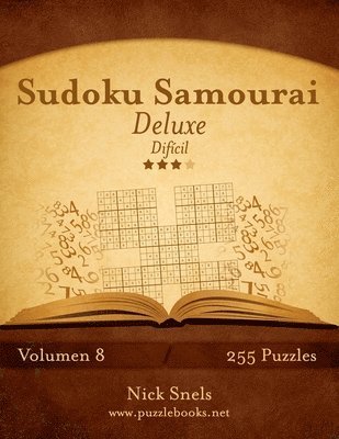 bokomslag Sudoku Samurai Deluxe - Difícil - Volumen 8 - 255 Puzzles