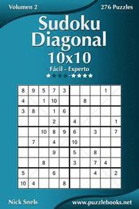 bokomslag Sudoku Diagonal 10x10 - De Fácil a Experto - Volumen 2 - 276 Puzzles