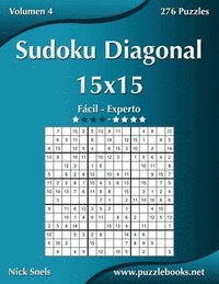 bokomslag Sudoku Diagonal 15x15 - De Facil a Experto - Volumen 4 - 276 Puzzles