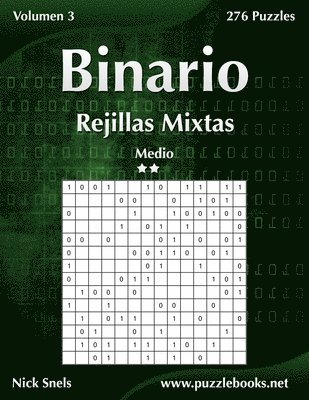 bokomslag Binario Rejillas Mixtas - Medio - Volumen 3 - 276 Puzzles